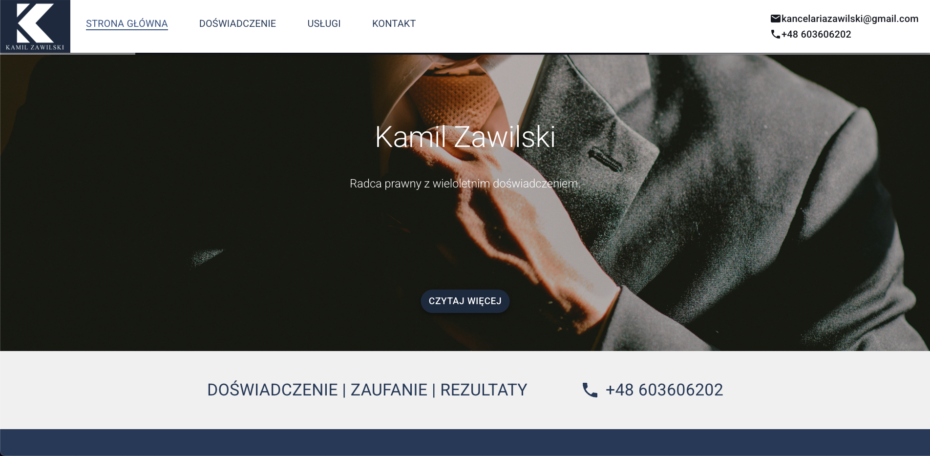 kancelariazawilski.pl - Obrazek projektu